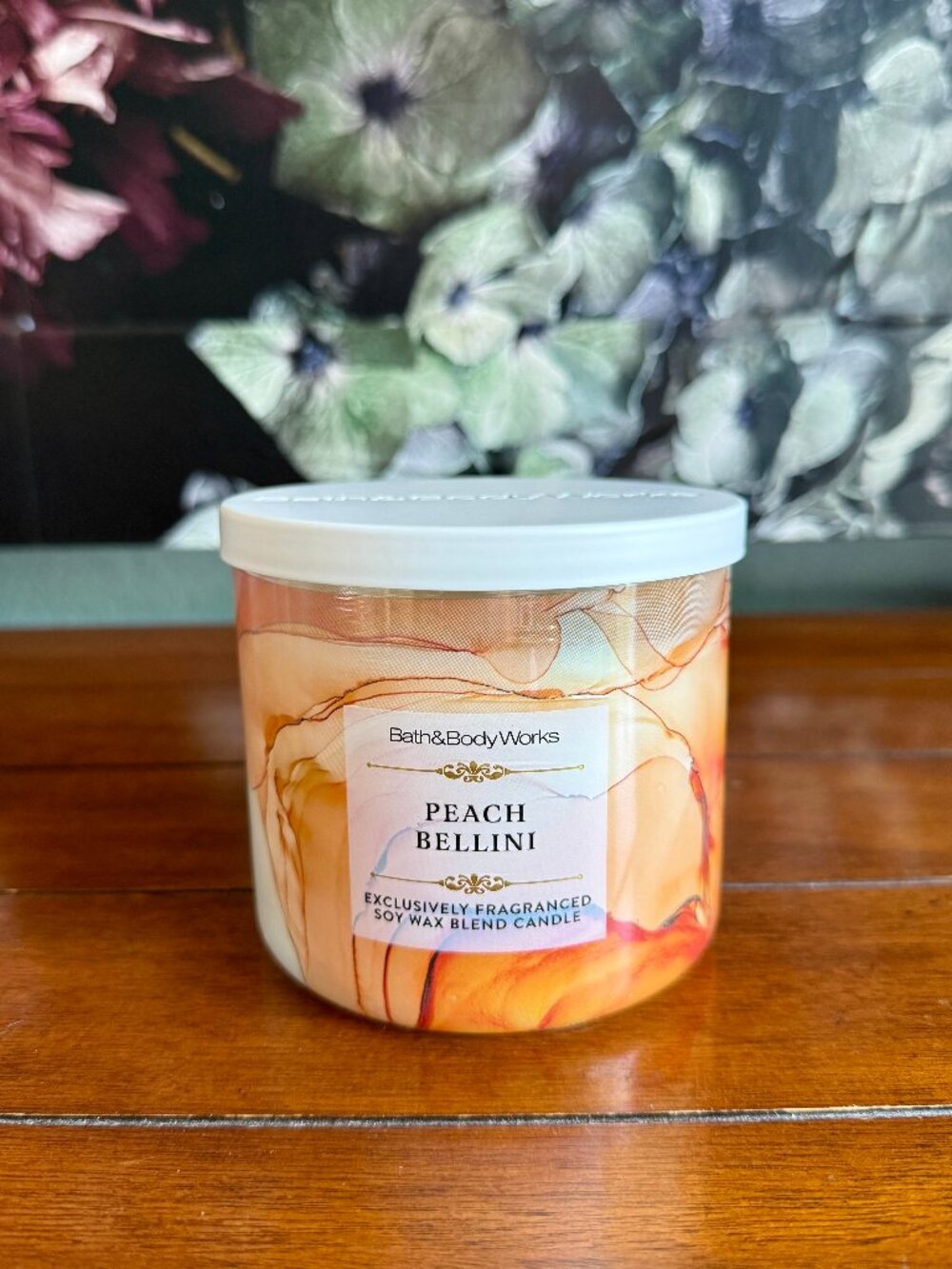 NEW PEACH BELLINI 3-Wick Candle Bath & Body Works